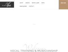 Tablet Screenshot of highervoicestudio.com